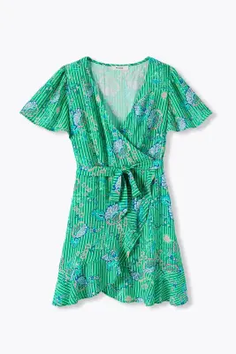Robe courte imprimée Femme