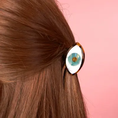 Mini pince à cheveux Oeil bleu Coucou Suzette