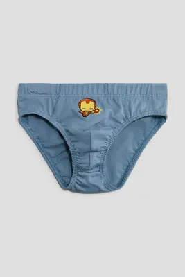 Lot de 5 slips imprimés - Bleu/Avengers