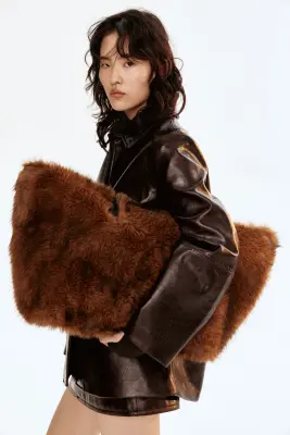 Tote bag oversize - Marron