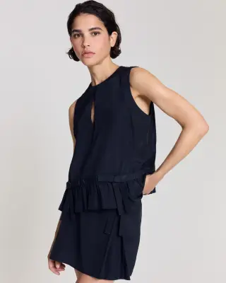 Top Luna bleu marine