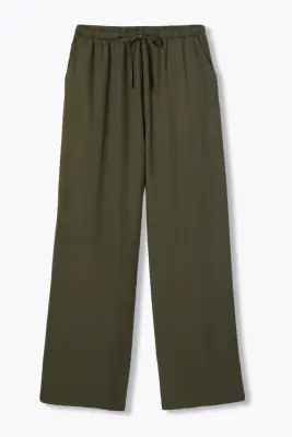 Pantalon large ceinturé Femme