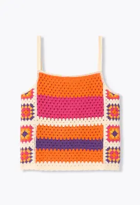 Débardeur en crochet Femme