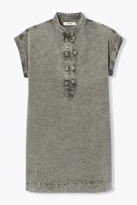 Robe courte en jean