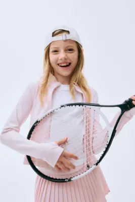 Jupe de tennis plissée DryMove™ - Rose clair