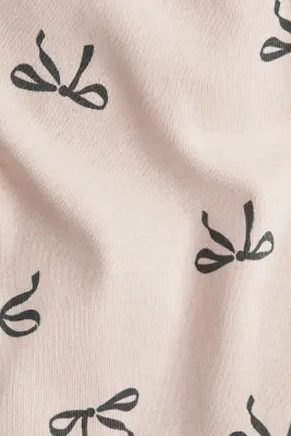 Body à encolure américaine - Rose clair/nœuds