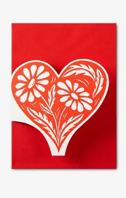 Carte de voeux Botanical Heart