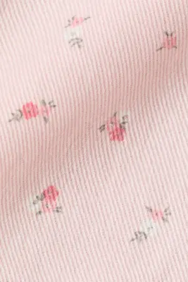 Veste volantée en twill de coton - Rose clair/fleuri