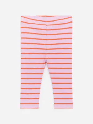 Legging côtelé - Rose/Orange