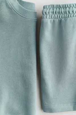Ensemble 2 pièces en molleton - Turquoise clair