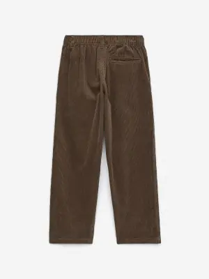 Pantalon en velours côtelé - Taupe foncé