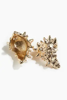 Boucles d'oreilles coquillages - Doré
