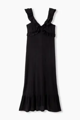 Robe longue à volants Femme