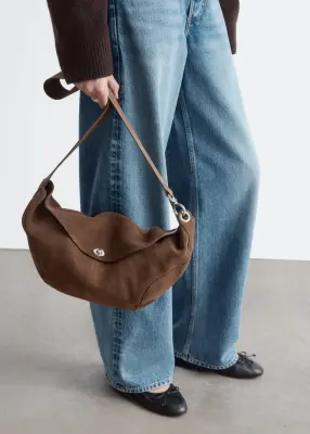 Sac à bandoulière sculptural - Marron Clair