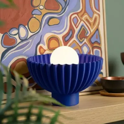 Lampe Coquillage Cobalt