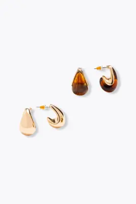 4 boucles d'oreilles gouttes