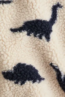 Veste imprimée en tissu Teddy bear - Beige clair/dinosaures