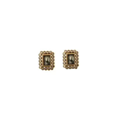 Boucles Sonia Strass Pyrite