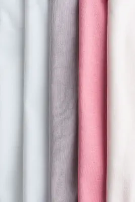 Lot de 5 bodies en coton - Rose/violet clair