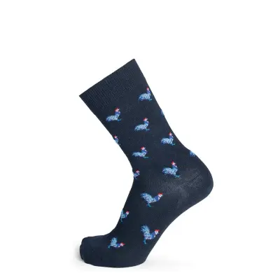 Chaussettes "coqs" marine