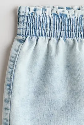 Short Loose Fit en denim - Bleu denim clair