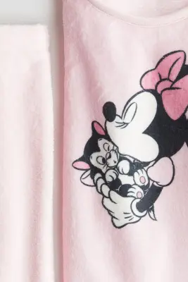 Pyjama en velours imprimé - Rose clair/Minnie