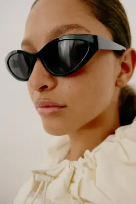 Lunettes de soleil cat-eye - Noir