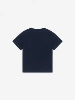 T-shirt col rond - Bleu foncé