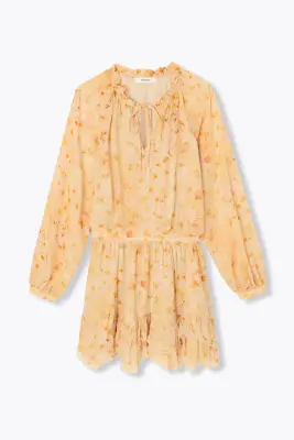 Robe courte en mousseline