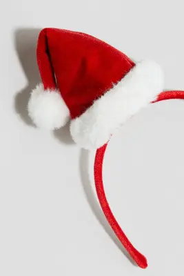 Serre-tête avec applications - Rouge/bonnet de Père Noël