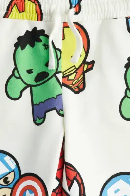 Short en molleton imprimé - Blanc/Marvel Comics