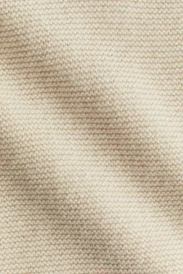 Ensemble 2 pièces en laine mérinos mélangée - Beige