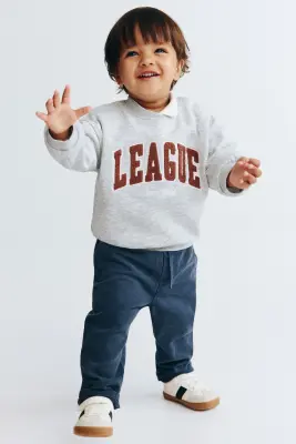 Sweat avec motifs - Gris clair/League