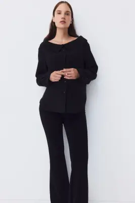 MAMA Legging évasé en jersey romanite - Noir