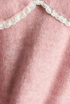 Pull avec col - Rose clair