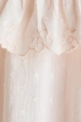 Ensemble 2 pièces en coton plumetis - Rose poudré clair