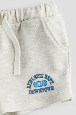 Short en molleton imprimé - Gris clair/Athletic Dept.