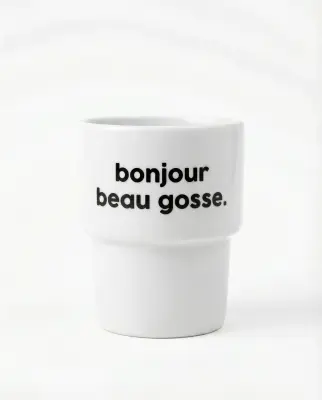 Gobelet Bonjour Beau Gosse - Félicie Aussi