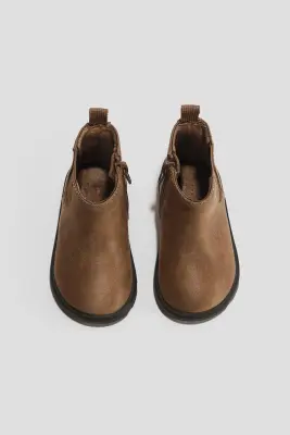 Bottines Chelsea - Beige foncé