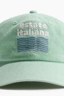 Casquette en twill de coton - Vert menthe/Estate Italiana