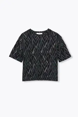 T-shirt à paillettes Femme