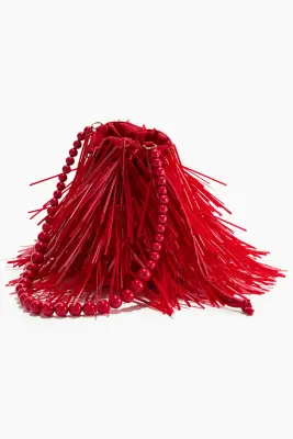 Sac seau ornementé - Rouge