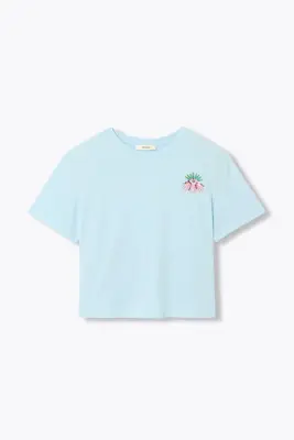 T-shirt oeil brodé Femme
