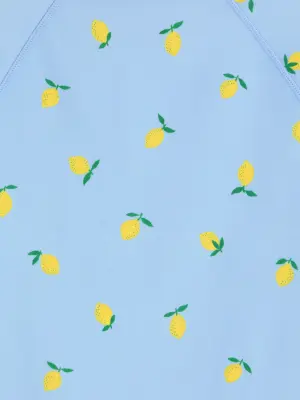 Ensemble de bain UPF50+ - Bleu clair/Citrons