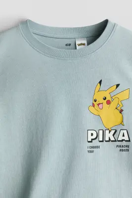 Lot de 3 T-shirts imprimés - Blanc/Pokémon