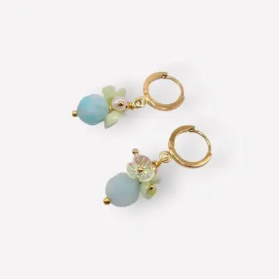 Boucles d'Oreilles Rosa Turquoise
