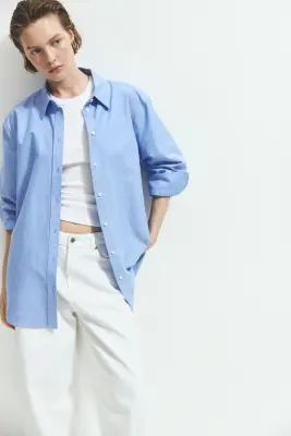 Chemise Oxford - Bleu