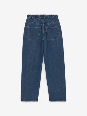 Pantalon en jean à enfiler - Bleu foncé