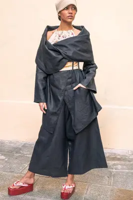 Manteau Japonais en Lin