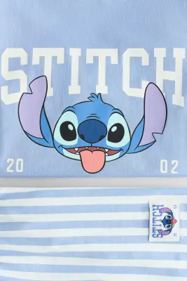 Pyjama imprimé en coton - Bleu clair/Lilo et Stitch